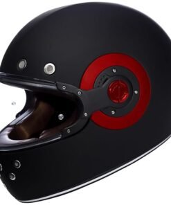 SMK RETRO SOLID MATT BLACK MA-230 FULL FACE HELMET
