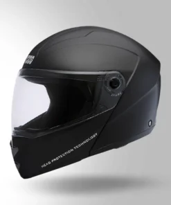 STUDDS NINJA ELITE BLACK WITH STRIP FLIP-UP HELMET
